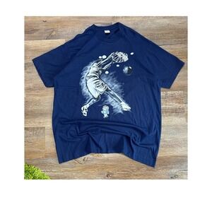 UNC University of North Carolina Basketball NCAA T Shirt Mens XL Navy Blue Dunk
